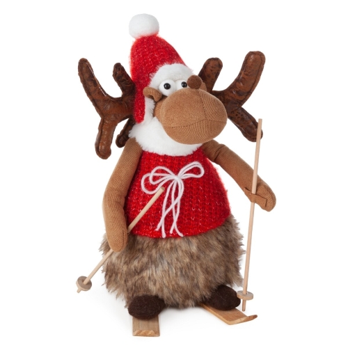 Renifer Świąteczny 25x22x37cm Figurka Dekoracyjna Merry Christmas      