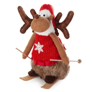 Renifer Świąteczny 25x22x37cm Figurka Dekoracyjna Merry Christmas       
