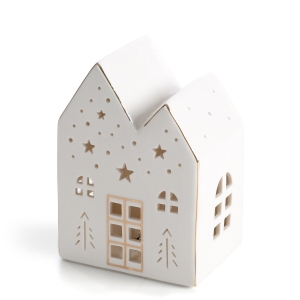 Domek Świąteczny 11x7x15cm Figurka Dekoracyjna Merry Christmas        