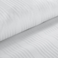 Pościel Satynowa Adamaszek 220x200 Gładka w Pasy Verona Premium biała
