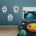 Pościel młodzieżowa 140x200 Kosmos Planety