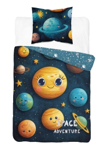 Pościel młodzieżowa 160x200 Kosmos Planety