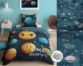 Pościel młodzieżowa 160x200 Kosmos Planety