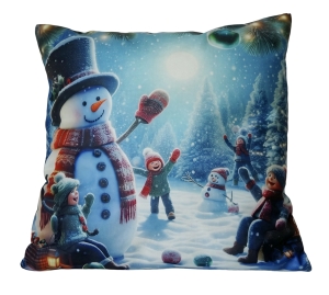 Poszewka Świąteczna 40x40 Merry Christmas Mikrofibra Dwustronna 3D 