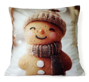 Poszewka Świąteczna 40x40 Merry Christmas Mikrofibra Dwustronna 3D   
