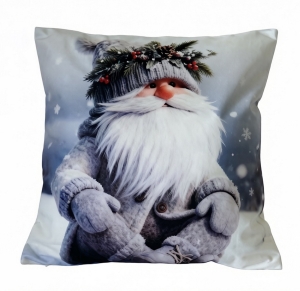 Poszewka Świąteczna 40x40 Merry Christmas Mikrofibra Dwustronna 3D   