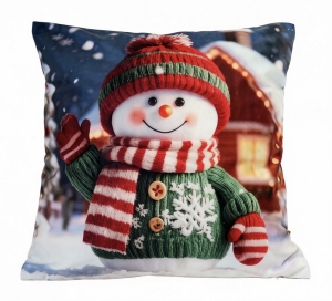 Poszewka Świąteczna 40x40 Merry Christmas Mikrofibra Dwustronna 3D   