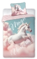 Pościel młodzieżowa 140x200 Jednorożec Unicorn tęczowy 