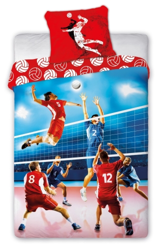 Pościel młodzieżowa 160x200 Siatkówka Drużyna Volleyball