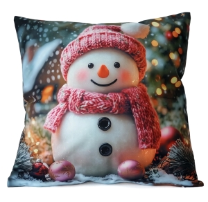 Poszewka Świąteczna 40x40 Merry Christmas Mikrofibra Dwustronna 3D