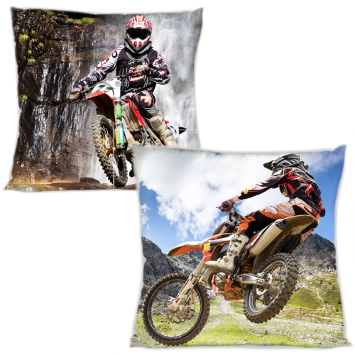 Poszewka 40x40 Motocross Motor Cross Bawełna 