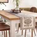 Bieżnik 45x140 Gobelinowy Drzewo beżowy Natura