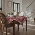 Bieżnik 100x100 Gobelinowy Drzewo bordowy