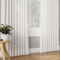 Zasłona z Taśmą Przelotki 145x300 Basic gładka biel