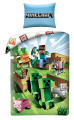Pościel Bawełniana MINECRAFT 140x200 Creeper Steve