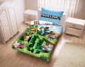Pościel Bawełniana MINECRAFT 140x200 Creeper Steve