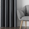 Zasłona na Przelotki 140x250 Agnes Velvet popiel
