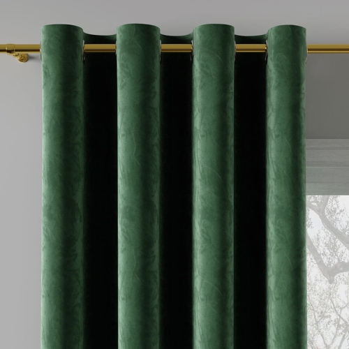 Zasłona na Przelotki 140x250 Agnes Velvet Szmargdowa