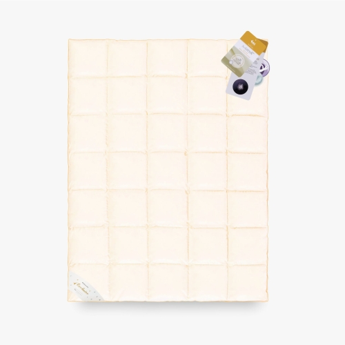 Kołdra PUCH GĘSI 70% 220x200 Basic Plus 2000g krem PREMIUM 