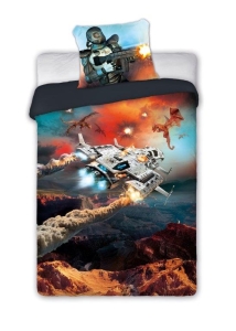 Pościel Młodzieżowa Gamer Kosmos 140X200CM +70x90 