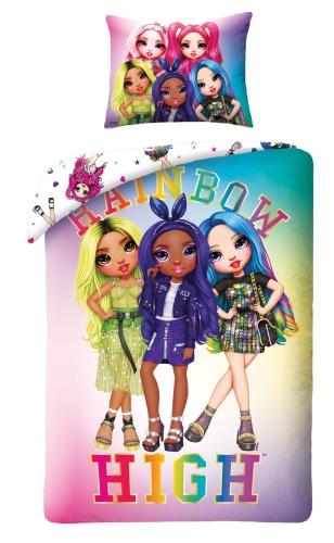 Pościel bawełniana Rainbow High 160X200
