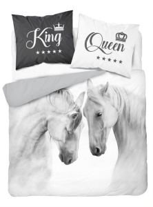 Pościel Bawełniana Konie Królewskie 160x200 Holland Natura 