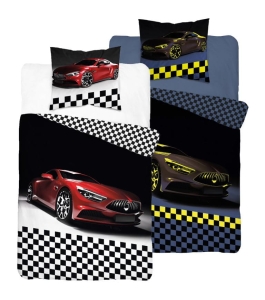 Pościel Świecąca w ciemności Auto Speed Car 160x200 