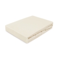 Prześcieradło Jersey z gumką 180x200 Kremowe Prestige Collection 160 g/m2 