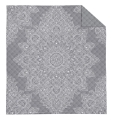 Narzuta na łóżko 220x240 Holenderska Ornament Popiel