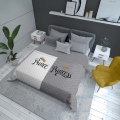 Narzuta na łóżko 200x220 Holenderska Królewska Popiel 