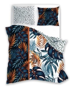 Pościel bawełniana 160x200 Letni Sen Liście