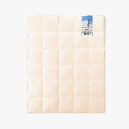 Kołdra puchowa 135x200 AMZ MR. PILLOW 60% 2.1kg krem