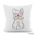 Poszewka 40x40 Dekoracyjna Welurowa Piesek
