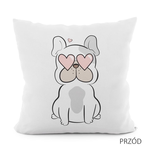 Poszewka 40x40 Dekoracyjna Welurowa Piesek