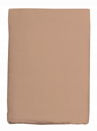 Prześcieradło z FLANELI 160x200  Beżowe/ J. Brąz 100% Bawełna