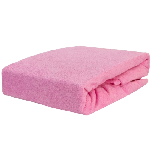 Prześcieradło FROTTE Z GUMKĄ 220x200 RÓŻOWE