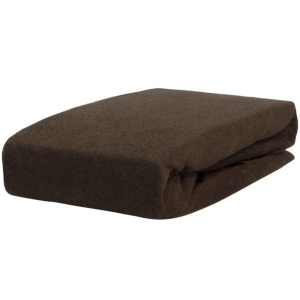 Prześcieradło FROTTE Z GUMKĄ 140x200 BRĄZOWE