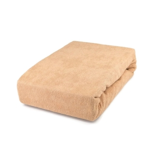 Prześcieradło FROTTE Z GUMKĄ 180x200 BEŻOWE