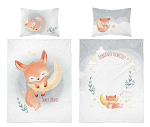 Pościel niemowlęca 100x135 Lisek BAWEŁNA  