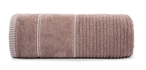 Ręcznik 50x90 Teo pudrowy 470g 100% bawełna z welurem 