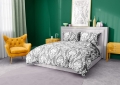 Pościel Bawełniana 160x200 Glamour Ornament popiel