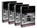 Pościel Bawełniana 160x200 Glamour Ornament biel czerń
