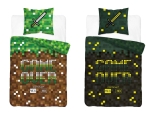 Pościel 160x200 Świecąca w ciemności Minecraft dla Fana Gry   