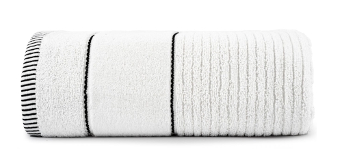 Ręcznik 100x150 Teo Suna biały 470g 100% bawełna z welurem  