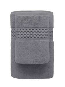 Ręcznik 50x90 Rete gruby popielaty 100% bawełna 650g miękki 