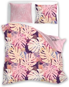 Pościel bawełniana 160x200 Letni Sen Liście 