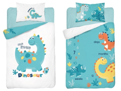 Pościel do łóżeczka bambusowa 90X120 Dinozaur