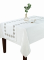 Obrus Bieżnik 40x140 Asteria biały Haftowany srebrny Haft   