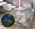 Pościel Świecąca w ciemności 140x200 Kot Ragdoll 