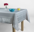 Obrus plamoodporny szary 140x350 Grecki LUX